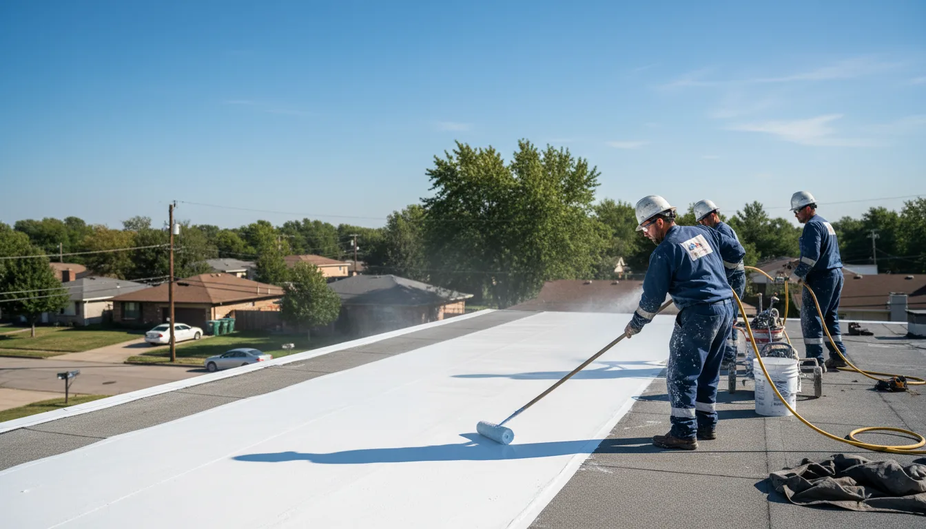 Commercial roof coating in Galva, KS near me